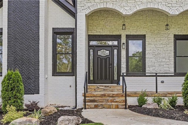 1217 Cabin Bridge Rd, Bethlehem, GA 30620 - view of exterior entry featuring brick siding