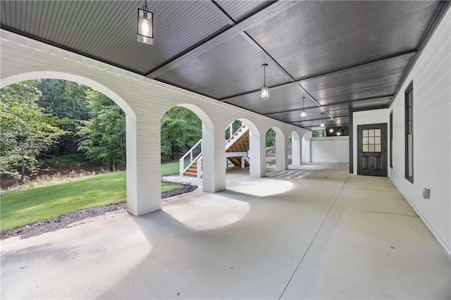 1217 Cabin Bridge Rd, Bethlehem, GA 30620 - view of patio with stairway