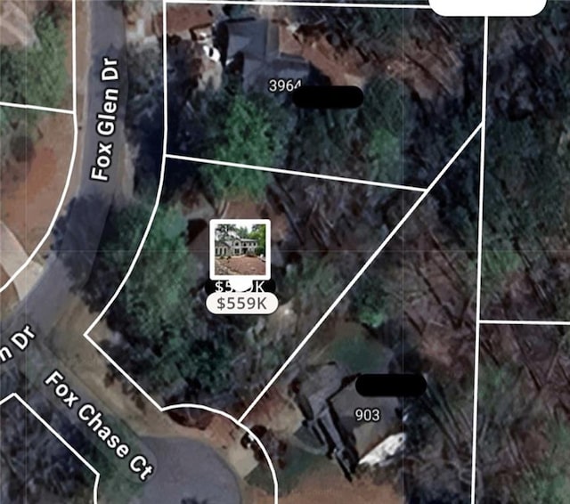 3962 Fox Glen Dr, Woodstock, GA 30189 - aerial map of property and surrounding area