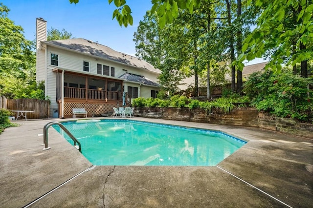 2610 Chadwick Rd, Marietta, GA 30066 - view of swimming pool with a patio area
