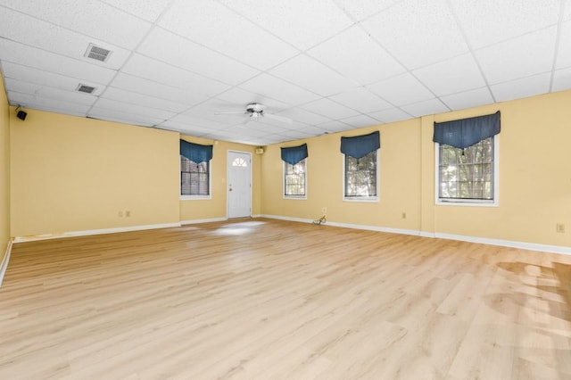 2610 Chadwick Rd, Marietta, GA 30066 - unfurnished room with a drop ceiling, light wood-type flooring, and baseboards