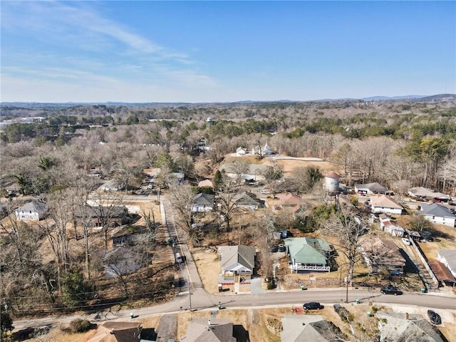 bird's eye view featuring a residential view