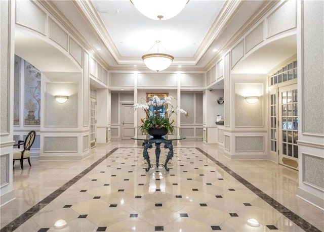 199 14th St NE Unit 1209, Atlanta, GA 30309 - community lobby with a decorative wall and crown molding