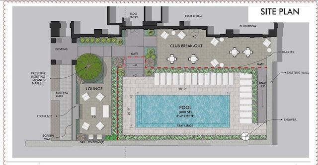 199 14th St NE Unit 1209, Atlanta, GA 30309 - map / location featuring property parcel outlined