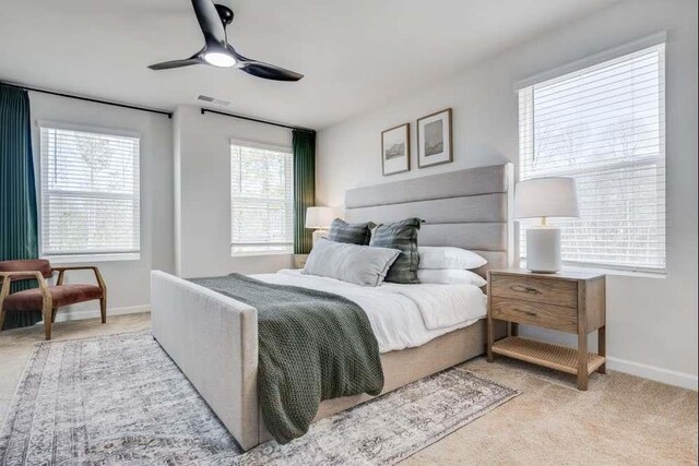 235 Ivey Ter, Temple, GA 30179 - bedroom featuring carpet, baseboards, and ceiling fan