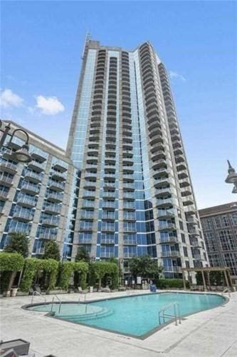 400 W Peachtree St NW Unit 2704, Atlanta, GA 30308 - community pool featuring a patio