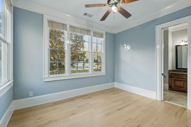 6225 Random Winds Blf, Gainesville, GA 30506 - unfurnished bedroom featuring wood finished floors, crown molding, and ensuite bathroom