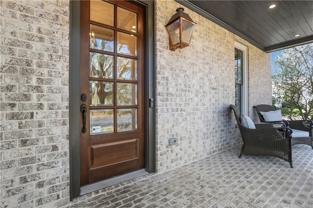 2620 Middle Coray Cir, Marietta, GA 30066 - doorway to property featuring brick siding and covered porch
