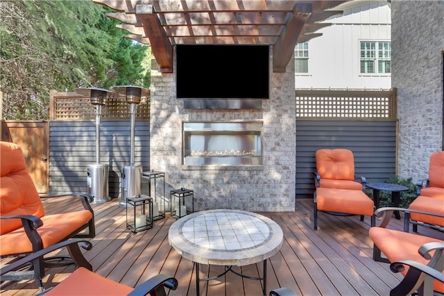 2620 Middle Coray Cir, Marietta, GA 30066 - wooden deck featuring a pergola