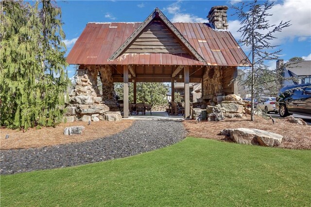 2620 Middle Coray Cir, Marietta, GA 30066 - surrounding community with a gazebo, a yard, and a patio area