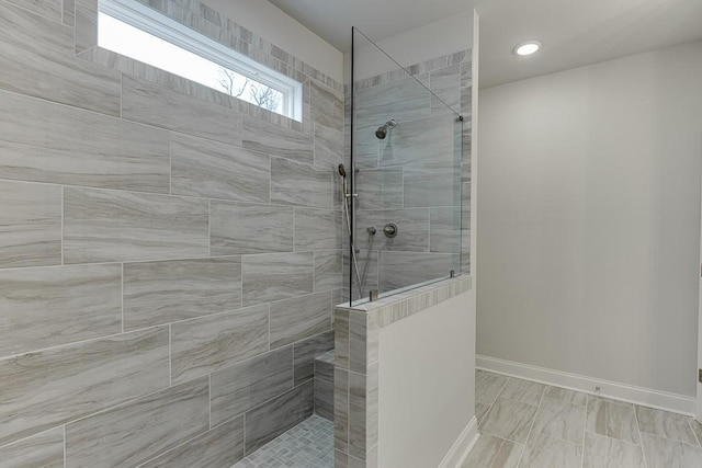 223 Montview Dr, Jefferson, GA 30549 - full bathroom featuring baseboards and walk in shower