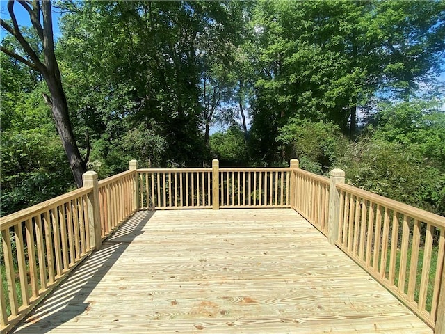 223 Montview Dr, Jefferson, GA 30549 - view of wooden deck