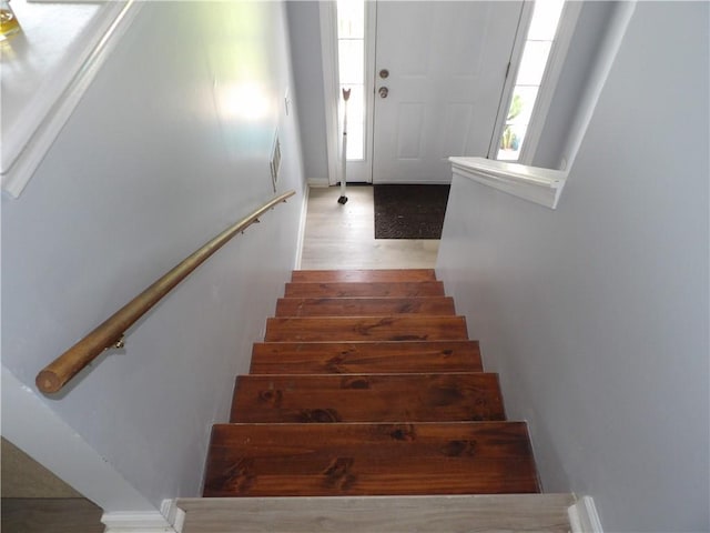 18 Greenmont Ct SW, Cartersville, GA 30120 - stairs featuring wood finished floors