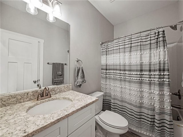 224 Blackthorn Rd, Colbert, GA 30628 - bathroom featuring vanity and shower / bath combo with shower curtain