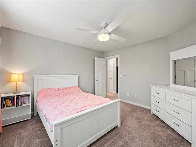 224 Blackthorn Rd, Colbert, GA 30628 - carpeted bedroom with ceiling fan and baseboards