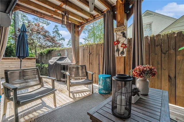 1634 Lenox Rd NE, Atlanta, GA 30306 - view of patio / terrace featuring fence and a grill