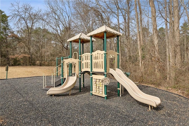 view of community jungle gym