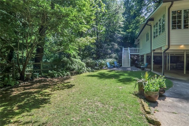 377 Camden Rd NE, Atlanta, GA 30309 - view of grassy yard featuring stairs