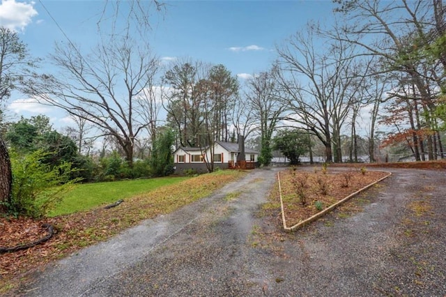 view of road featuring driveway