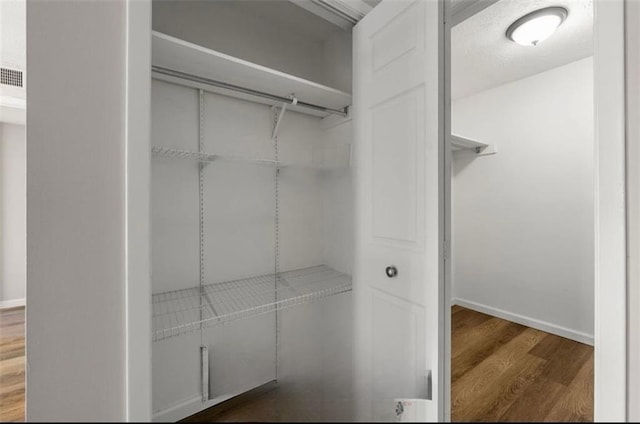 closet featuring visible vents