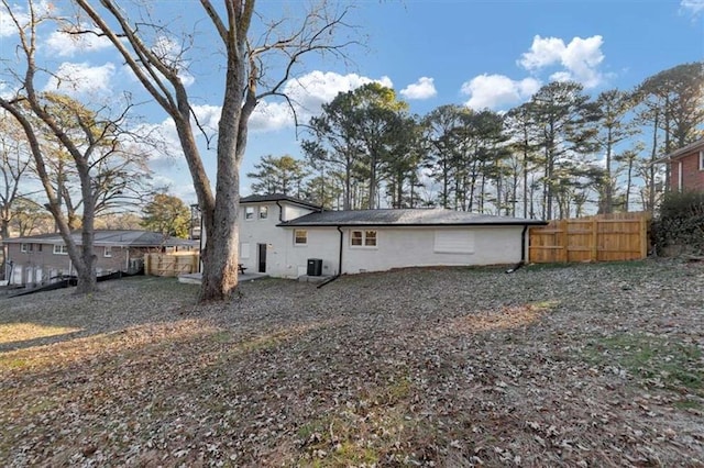 view of back of property