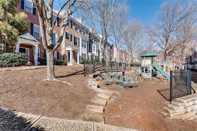 surrounding community featuring a playground