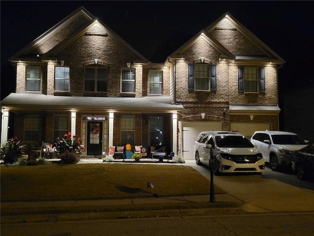 view of front of house featuring a garage