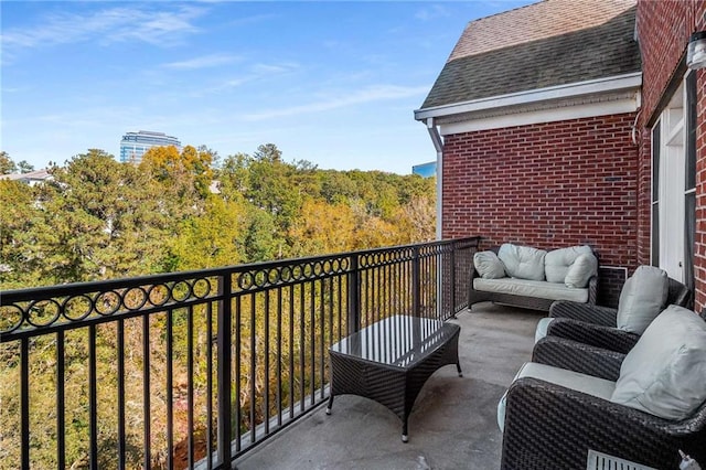 balcony with an outdoor living space