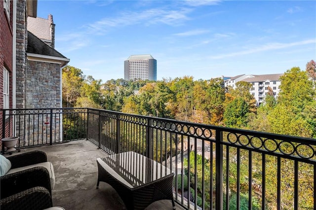 view of balcony