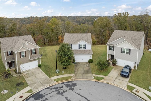 birds eye view of property