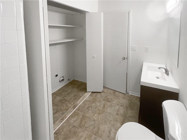 4727 Garden Hills Dr, Stone Mountain, GA 30083 - bathroom with vanity and toilet