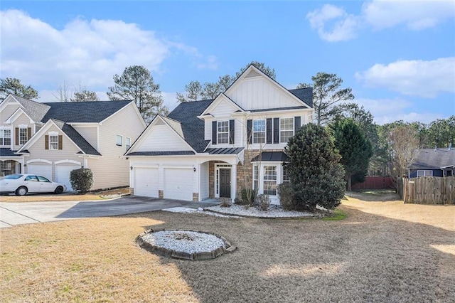 view of property featuring a garage