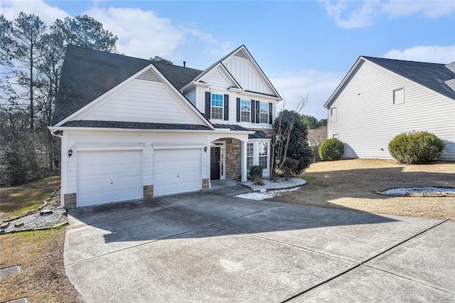 view of front of house featuring a garage