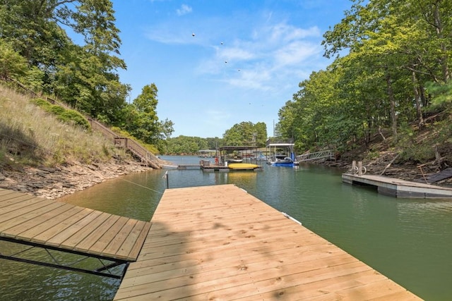 6564 Bermuda Ln, Flowery Branch, GA 30542 - dock featuring a water view
