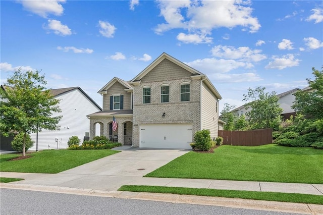 4020 Huron Dr, Cumming, GA 30028 - view of front facade featuring brick siding, driveway, and an attached garage