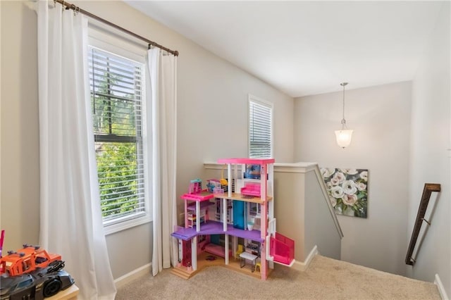 4020 Huron Dr, Cumming, GA 30028 - rec room featuring healthy amount of natural light and carpet flooring