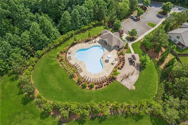 4020 Huron Dr, Cumming, GA 30028 - bird's eye view of a pool