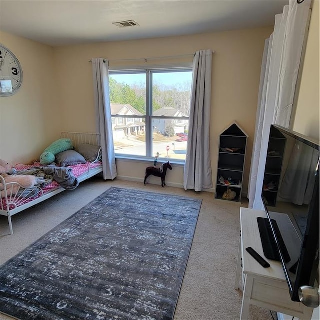 bedroom with carpet flooring