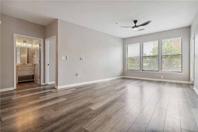 898 Oak St SW Unit 3228, Atlanta, GA 30310 - empty room featuring ceiling fan and wood finished floors