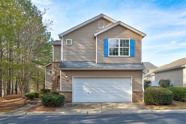 front facade featuring a garage