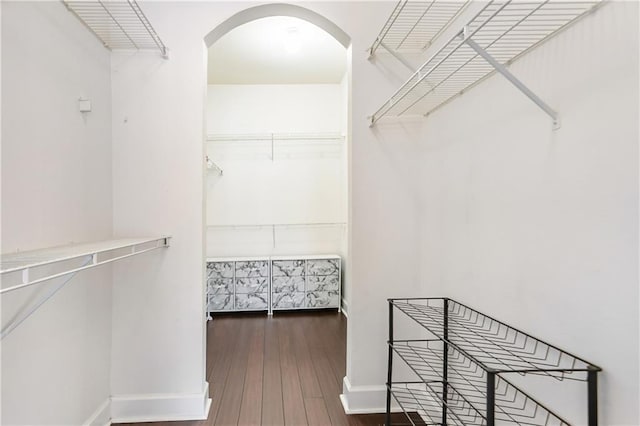3777 Peachtree Rd NE Unit 1326, Atlanta, GA 30319 - spacious closet featuring arched walkways and wood finished floors