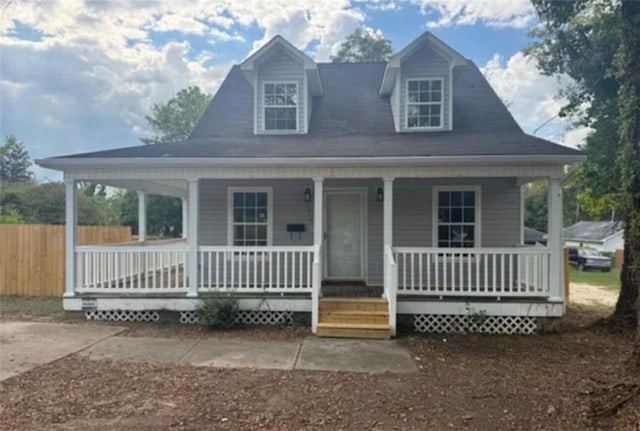 farmhouse inspired home featuring a porch