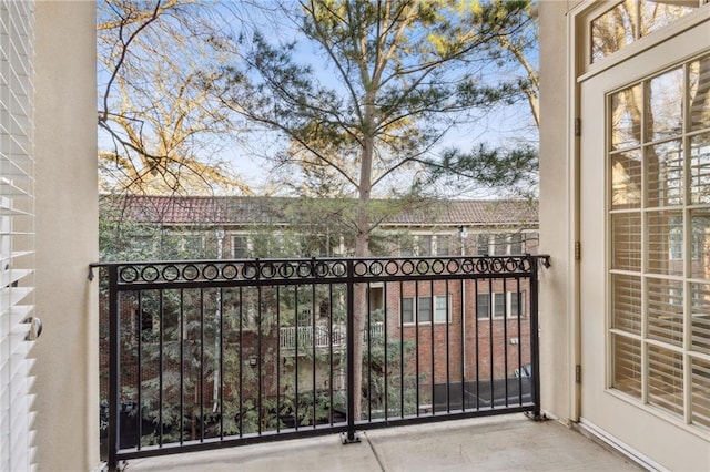 view of balcony