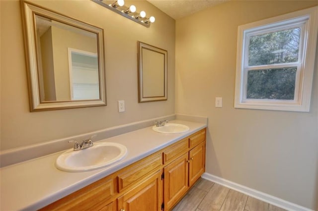 bathroom featuring vanity