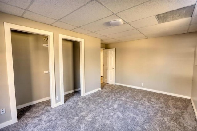 unfurnished bedroom featuring carpet floors