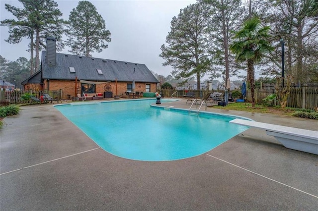 view of pool with a patio