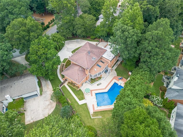 birds eye view of property