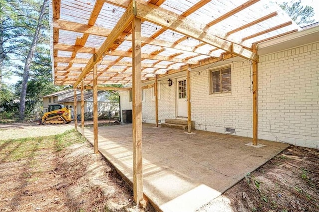 view of patio / terrace featuring cooling unit