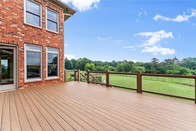 4645 Manor Dr, Gainesville, GA 30506 - wooden deck with a yard