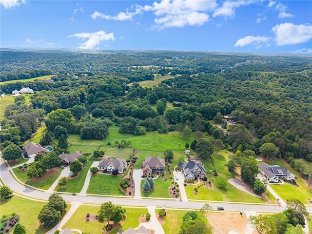 4645 Manor Dr, Gainesville, GA 30506 - aerial perspective of suburban area featuring a heavily wooded area